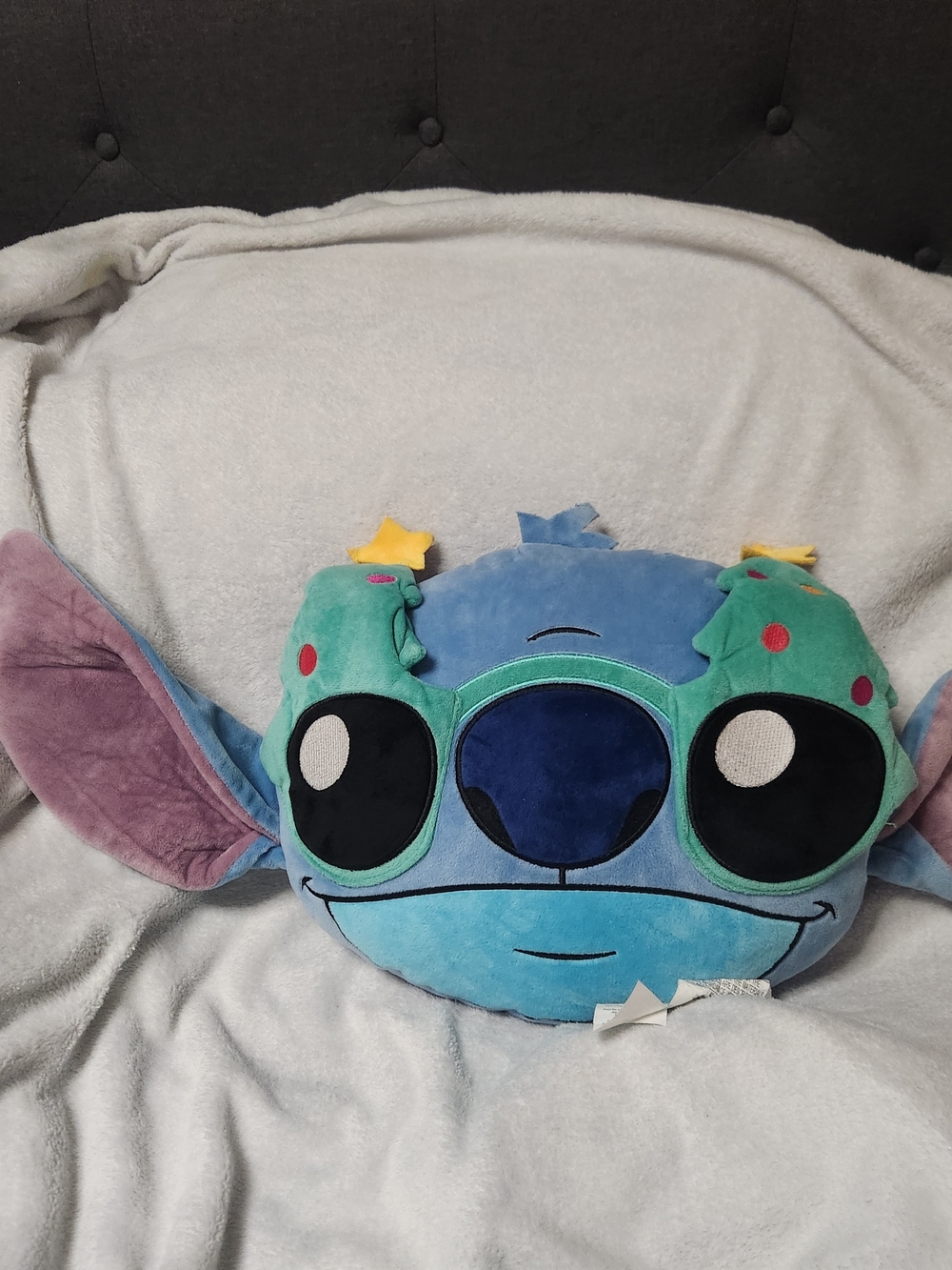 Blue Stitch Character Plush Pillow for Kids